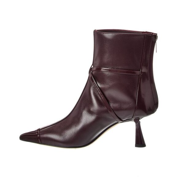 Jimmy Choo Aren Ab 65 Leather Bootie, Red - Picture 2 of 5